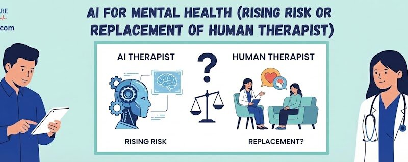 AI For Mental Health (Rising risk or Replacement of Human Therapist)
