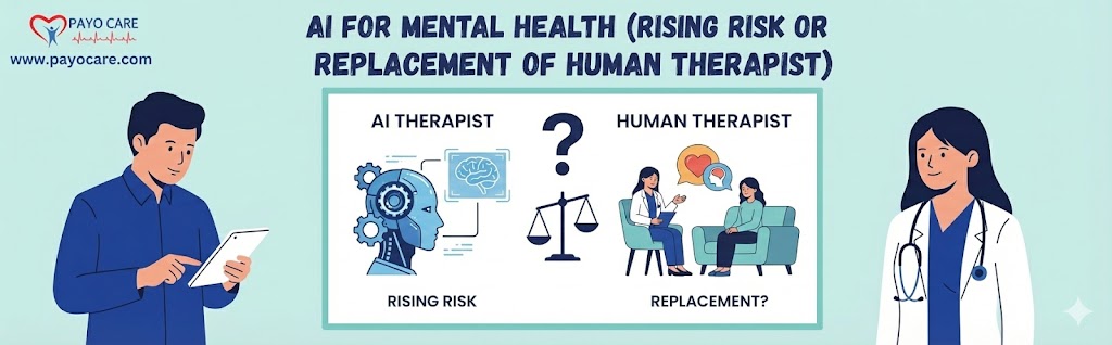 AI For Mental Health (Rising risk or Replacement of Human Therapist)
